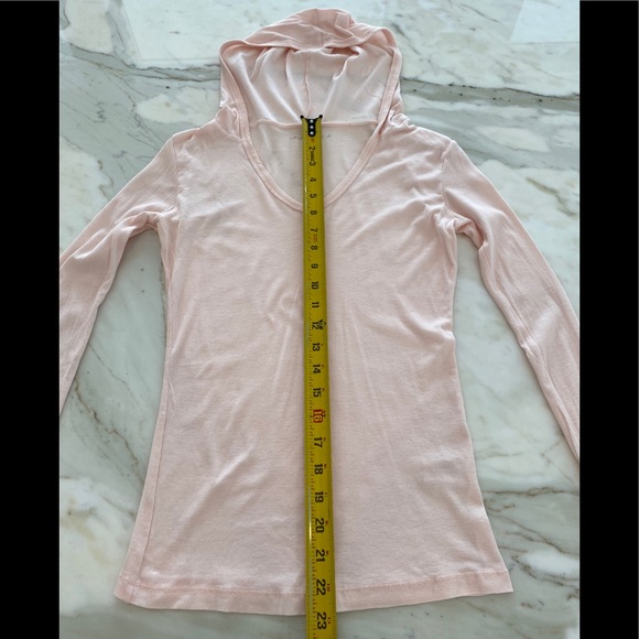 STEPHANIE B PINK HOODIE LONG SLEEVE T-SHIRT SIZE S - Picture 5 of 8